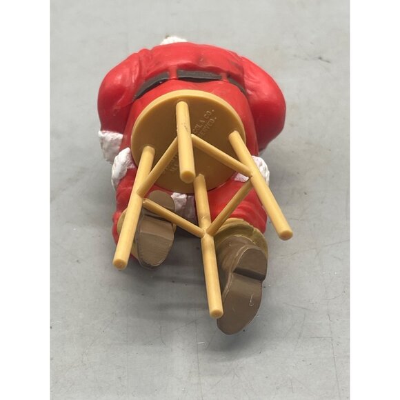 Christmas ornament Trimming A Tree coca cola 1990 bunny stool 4" red white READ - Picture 8 of 8